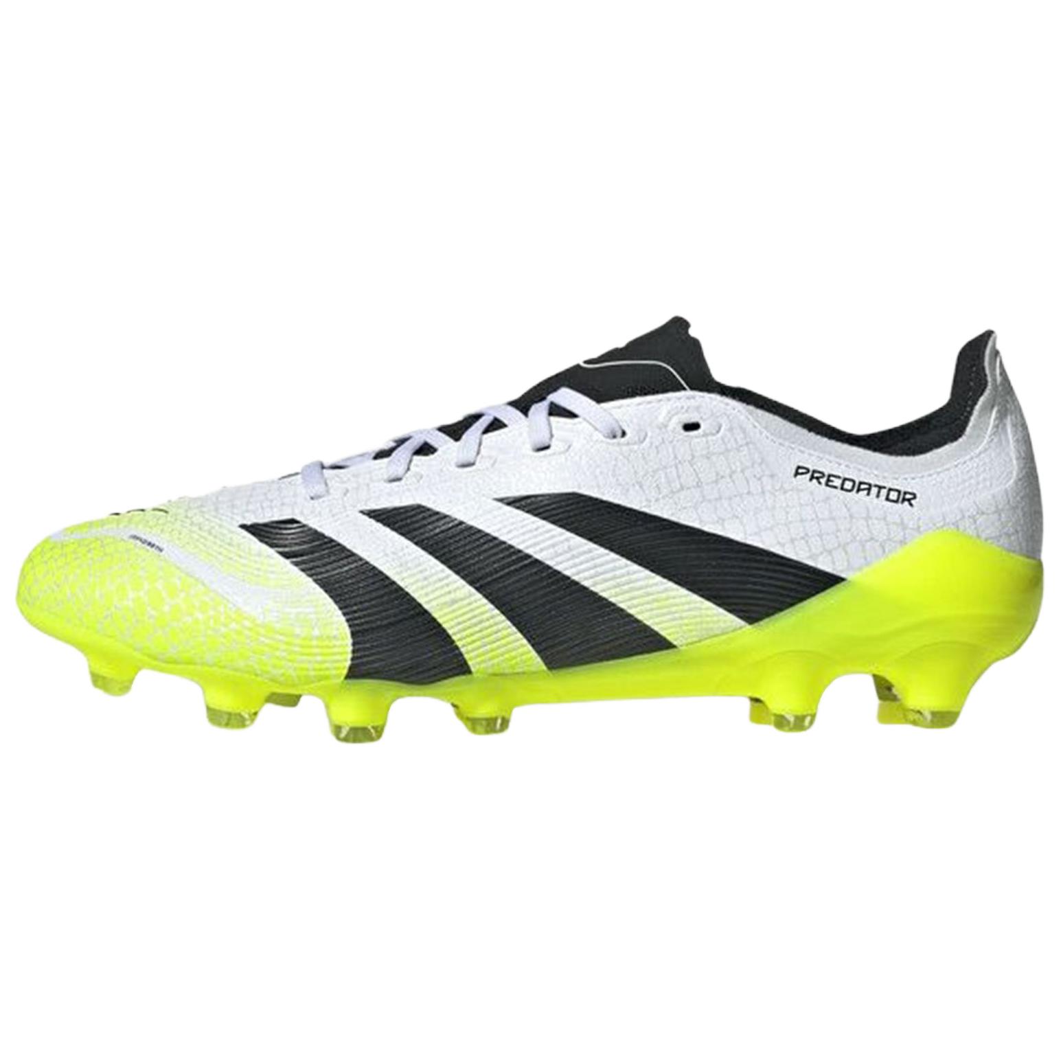

Adidas PREDATOR LEAGUE Soccer Shoes Men s White Black Yellow JQ6065 44