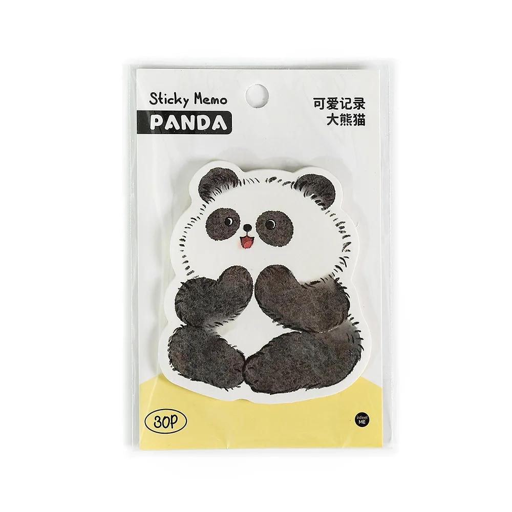 Cute Cartoon Animal Memo Pads 30 Sheets Sticky Notes Lovely Rabbit Panda Cat Student Teacher Staff Stationery