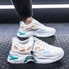 Autumn men's shoes new breathable mesh sports shoes men's trend versatile platform white shoes casual dad trendy shoes