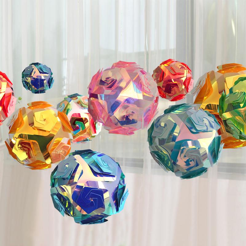 Rose Hanging Ball Christmas Decorations for Mall Ceilings