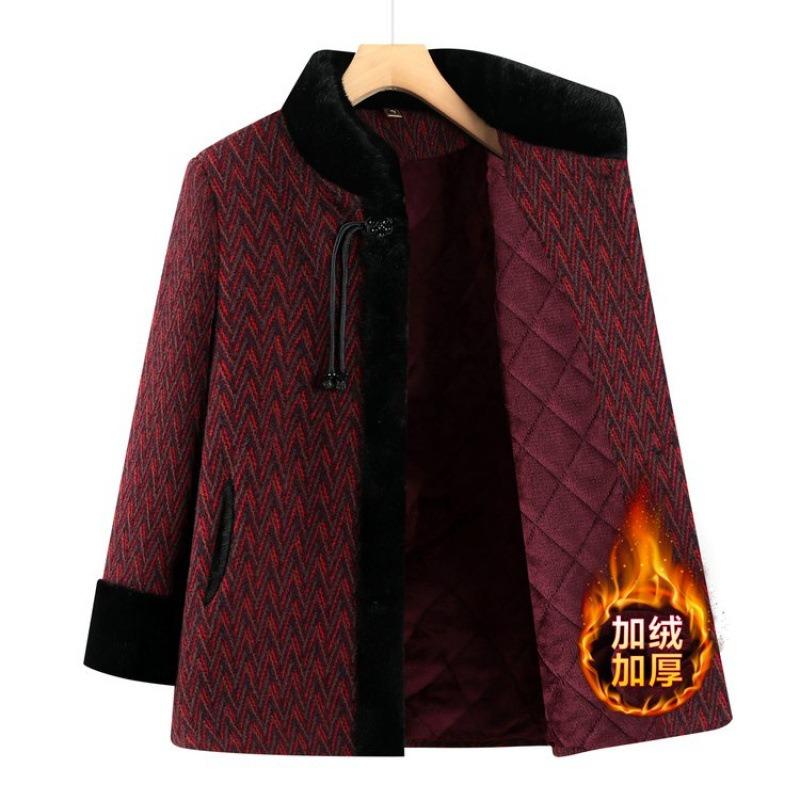 Winter fleece jacket stand-up collar top femininity winter clothing thickened warm clothes