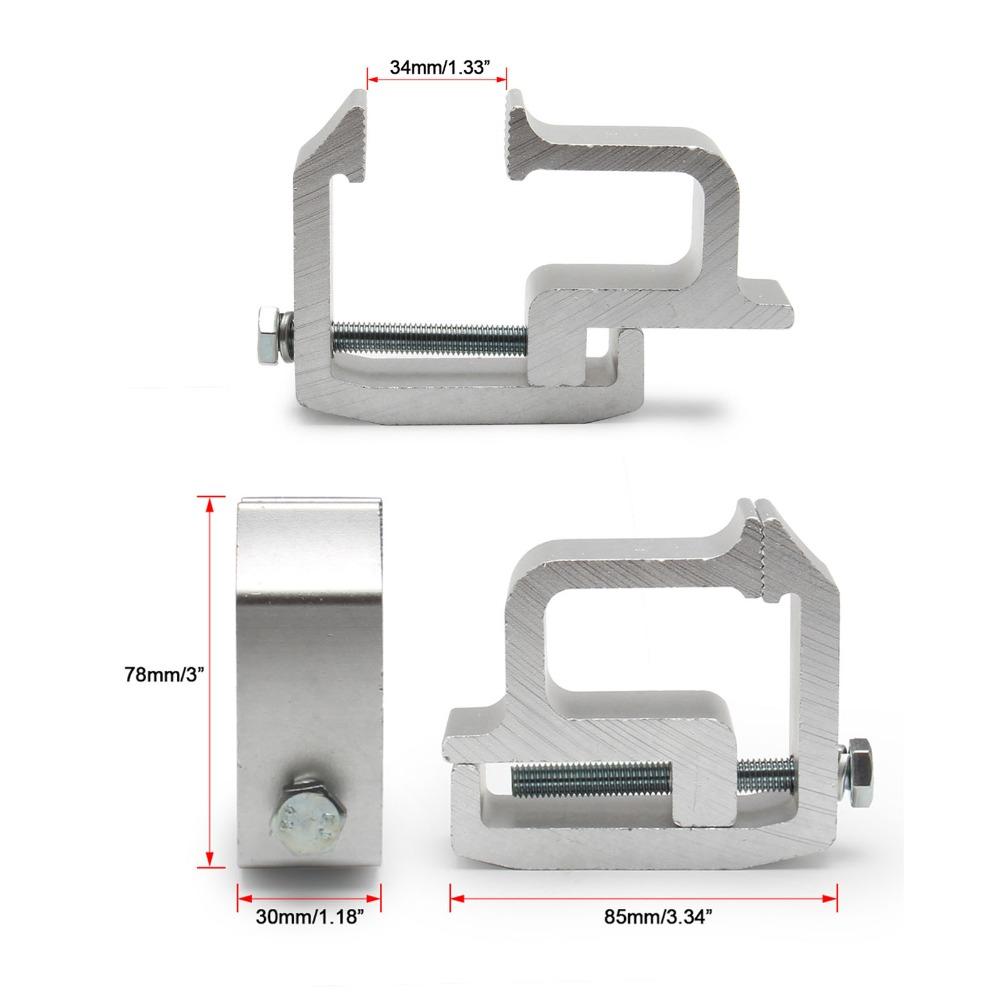 Fixing Clamp Rail System Durable Truck Cap Mounting Clamp Convenient Utility Rail System Truck Cap