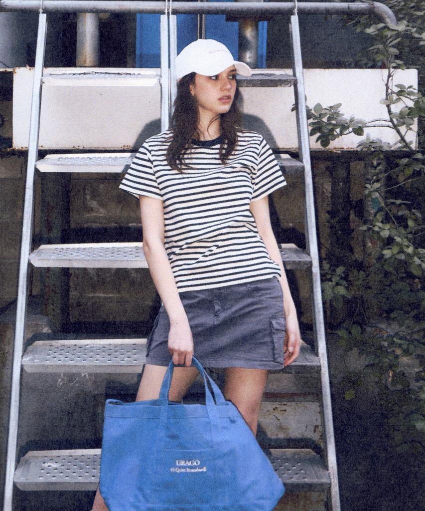 Yulago Stripe Half T-Shirt