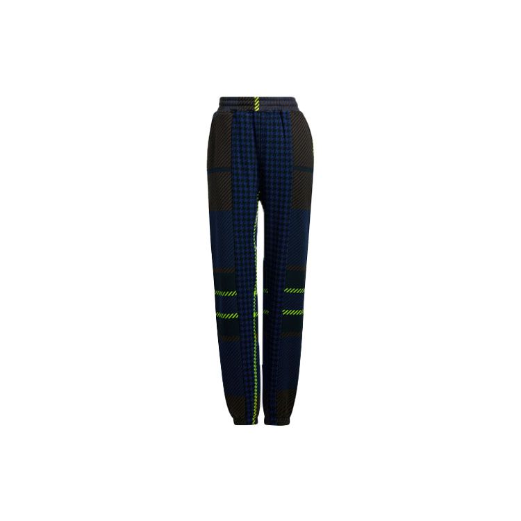 

adidas × IVY PARK Unisex Plaid Houndstooth Print Jogger Sweatpants Dark Blue Brown Black HL3997 XS