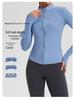 Lulu Women's Quick-Dry Yoga Jacket: Long Sleeve Cardigan for Running, Cycling, and Fitness - Perfect for Autumn and Winter