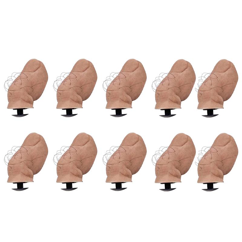5/10Pcs Creative DIY Spoof Funny 3D Thumb Shoe Big Toe Sandal Decor Accessories Rubber Decorations Big Toe Shoe Buckle for Shoes