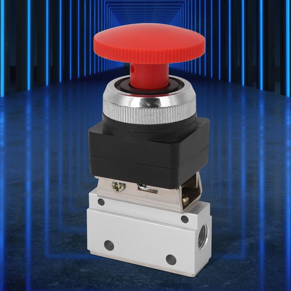 MOV 03EB G1 8 Thread MOV Mushroom Button Mechanical Valve 2 Way Air Mechanical Valve