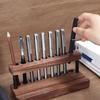 Wood Pen Holder Phone Holder Desk Organisers with Phone Stand Multifunctional Pencil Holder School Office Supplies