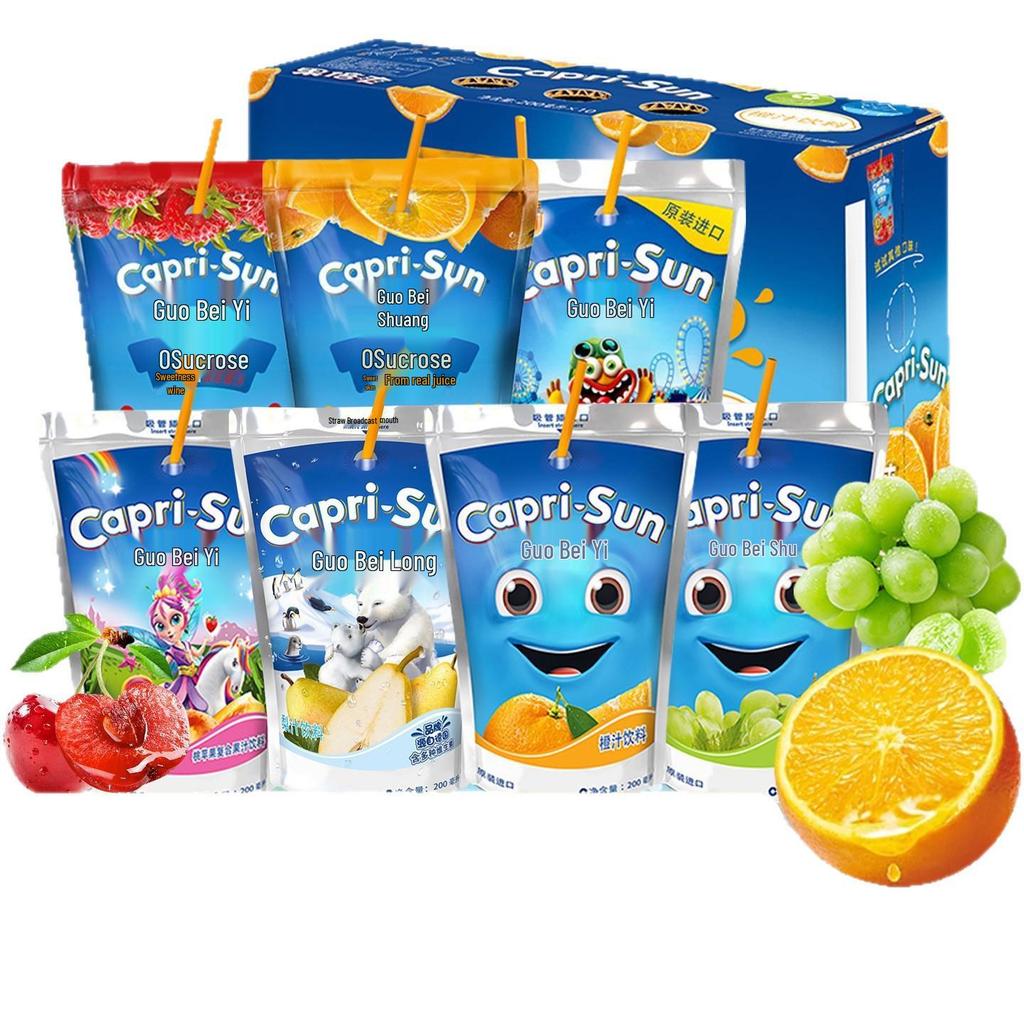 Imported Fruity Goodness: Little Monster Natural Freshly Squeezed 200ml Grape, Pear & Orange Juice for Kids