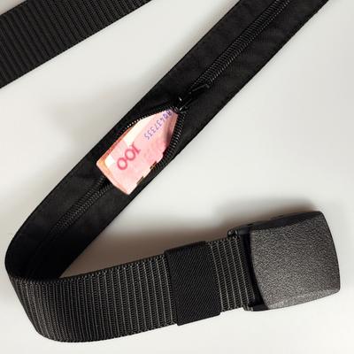 Travel Security Money Belt Cash Anti-Theft Waistband Zipper Hidden Money Belt Adjustables Waistbelt For Secret Pocket Waist Stra