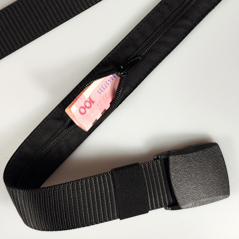 Travel Security Money Belt Cash Anti-Theft Waistband Zipper Hidden Money Belt Adjustables Waistbelt For Secret Pocket Waist Stra
