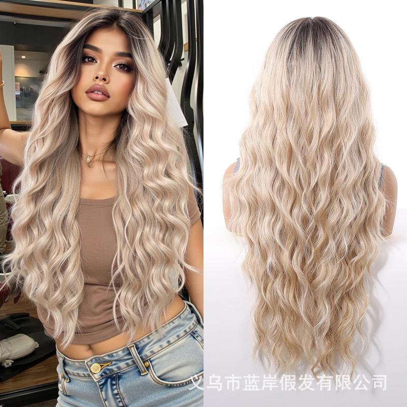 Large area lace wig female gradual