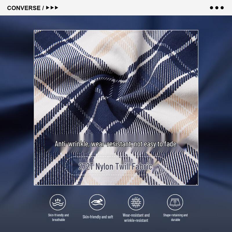 Converse Boys Reversible Plaid Baseball Jacket 6