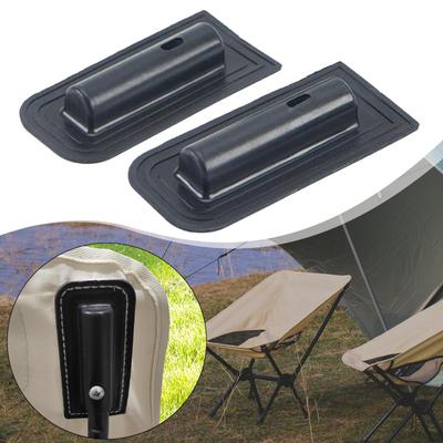 2 Pieces Camping Chair Backrest Tube Cover Attachments Protection Guard Removable Parts Replacements