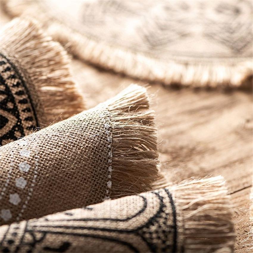 Cheap Jute Placemat Portable Woven Placemats with Tassel Placemats