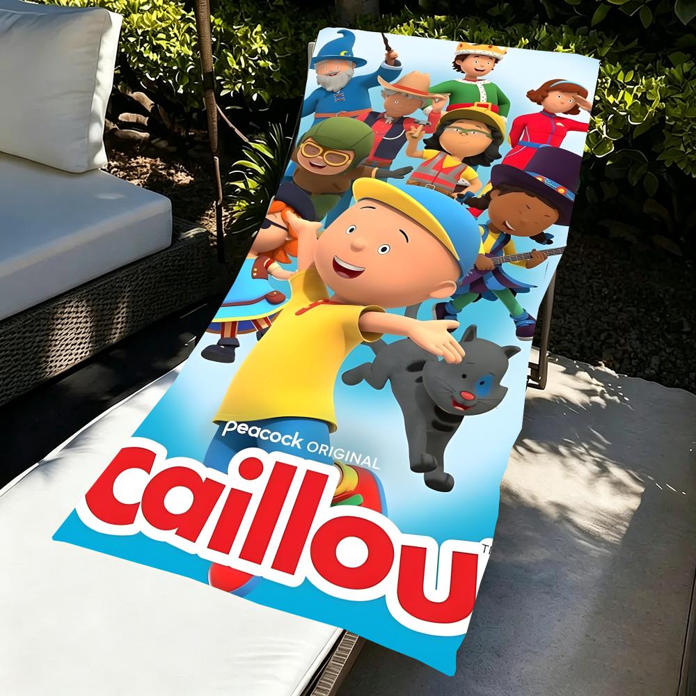 C-Caillou-S מגבת מיקרופייבר למגבת חוף, מתייבשת במהירות, ללא חול, סיבים אולטרה-עדינים, סופר רכה.