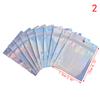 10Pcs Iridescent Zip Lock Pouches Cosmetic Plastic Laser Holographic Zipper Bags