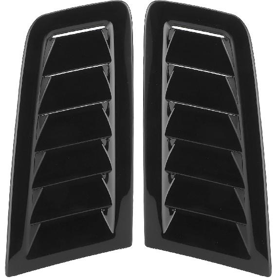 Estink RS MK2 Bonnet Air Vents ABS Plastic Easy Installation Wear Scratch Universal Hood Vents with Stylish Appearance (Gloss Black)