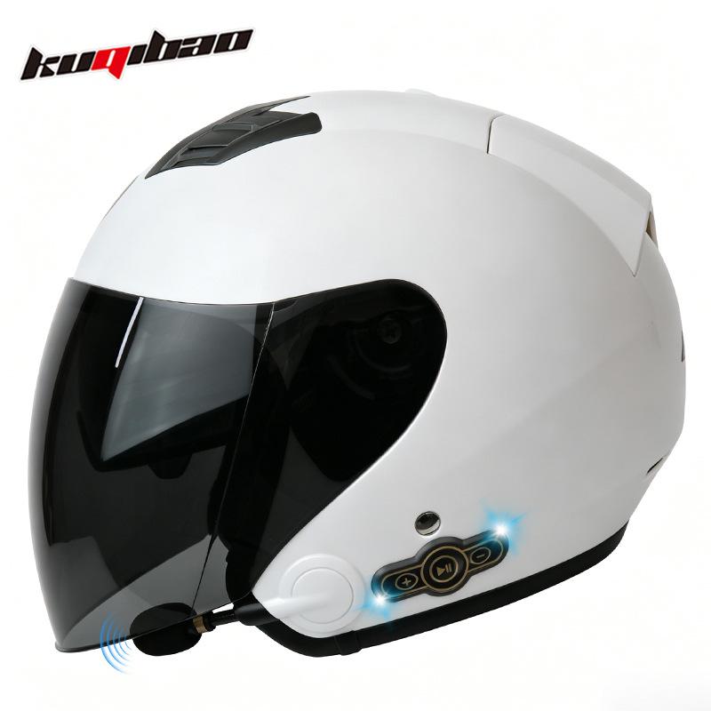 Cool Ride Bao Lightweight Bluetooth Motorcycle Helmet with Double Visor, 3C Certification, Long Battery Life, and Excellent Sound Quality