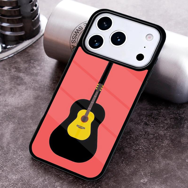 Electric Guitar Music Phone Case For iPhone 17 16 15 14 13 12 11 Pro Max Plus 17Air Soft Silicone Cover