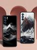 Schwarze Bergspitze Handyhülle Für Oppo Reno 13 12 11 10 7 F Find X5 X6 A98 A80 A79 A78 A57 A54 A31 A17 Pro 5G Weiche TPU Hülle