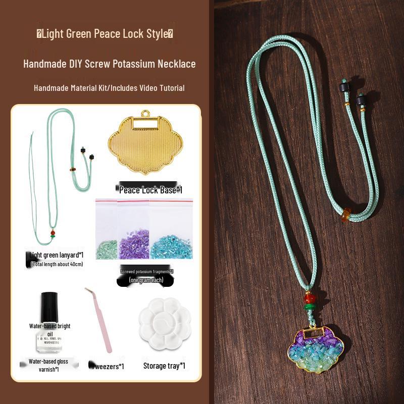 

Mother-of-Pearl Pendant Jewelry Kit: Shell Fragments for Handmade Necklaces & Brooches, Folk-Inspired Craft Materials