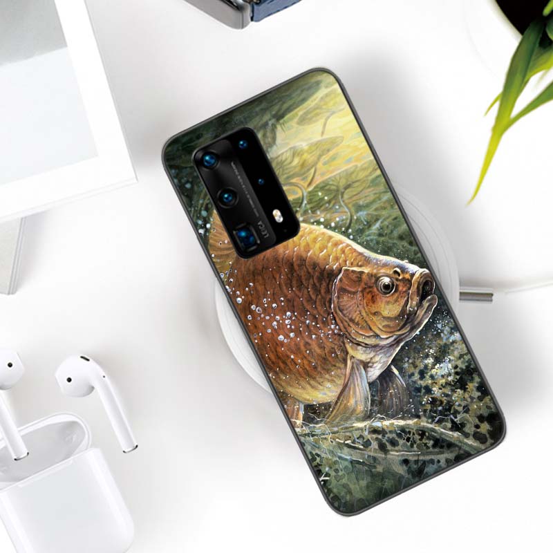 Carp Fishing Fish Phone Case For Samsung A17 A56 A36 A26 A16 A55 A35 A25 A15 A05S Galaxy A71 A51 A41 A31 A21S A70 A50 A40 A30 A2