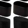 24 Pieces Chair Leg Floor Protectors Furniture Pad Oval, No Noise, Protect Wood Tile Floors