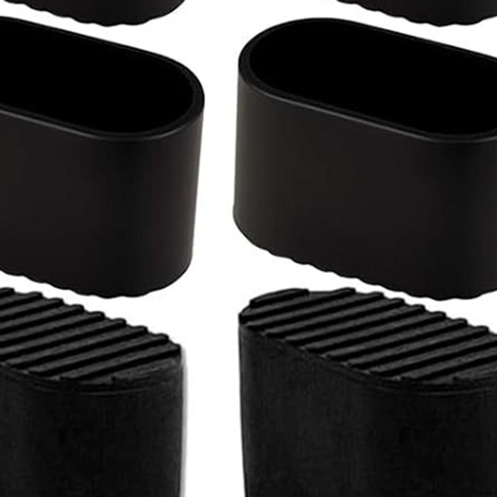 24 Pieces Chair Leg Floor Protectors Furniture Pad Oval, No Noise, Protect Wood Tile Floors