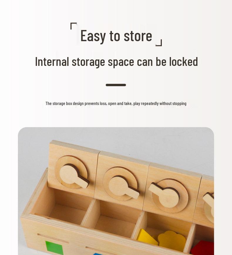 Geometric Shapes Unlocking Box: Educational Toy for Shape and Color Recognition