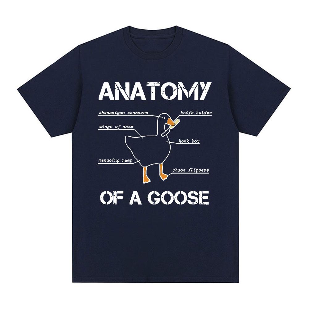Anatomie einer Gans T-Shirt Lustige Enten Grafik Gaming Gamer T-Shirts Unisex Damen Harajuku Gothic Kurzarm T-Shirts Streetwear