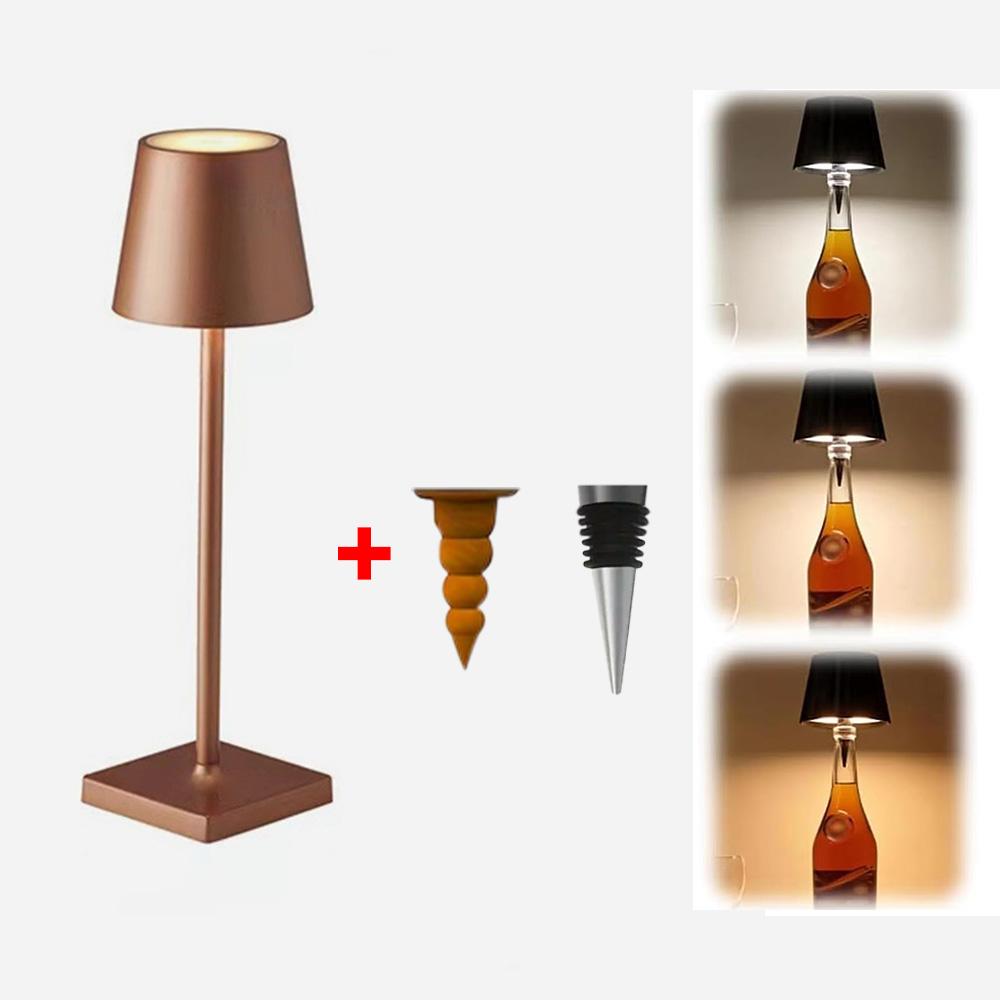 LED Desk Lamp Rechargeable Table Lamp Bar Ambiance Wireless Touch Wine Bottle Lamps Waterproof Led Lights Infinitely Dimmable