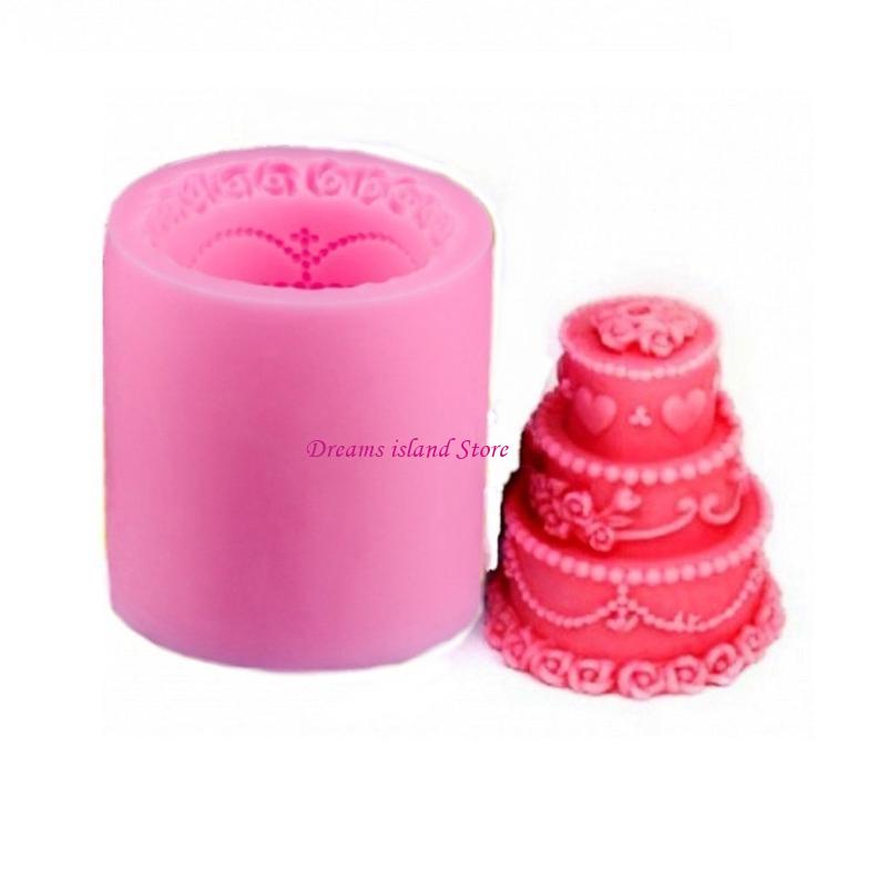 Silicone Fondant Mould Candy Mold Cake Shaped DIY Reusable Moulds Baking Tools HX6C