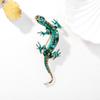 Retro Mode Strass Echse Gecko Broschen für Damen Herren Kleidung Mantel Brosche Anstecknadeln Schmuck Geschenke