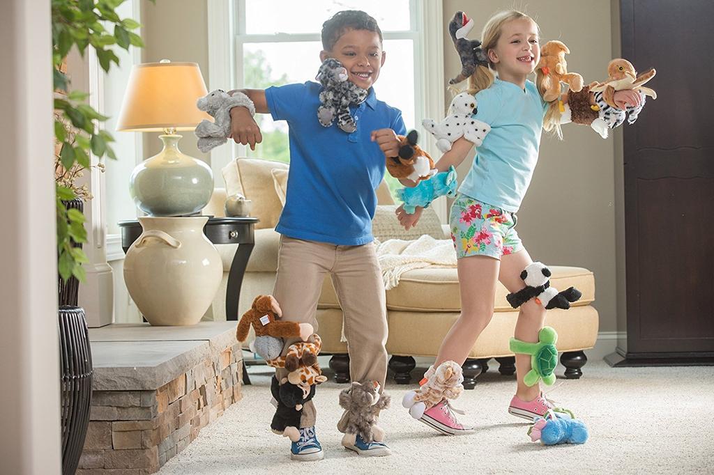 Wild Republic Huggable Animal Plush Toy with Slap Bracelet, Huggers Toy, Gift, Large (Octopus)