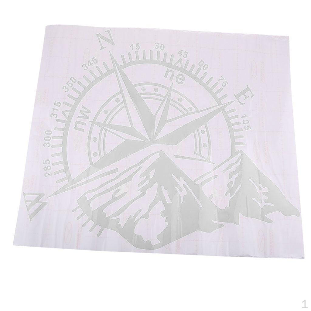 

3 Mountain Car Body Sticker Decal белый