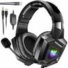 Onikuma K8 Wired Gaming Headphones With Microphone On-Ear Rgb Black