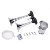 12V/24V 110dB Super Loud Auto Car Dual Tone Air Horn Set with Trumpet Compressor for Motorcycle Car