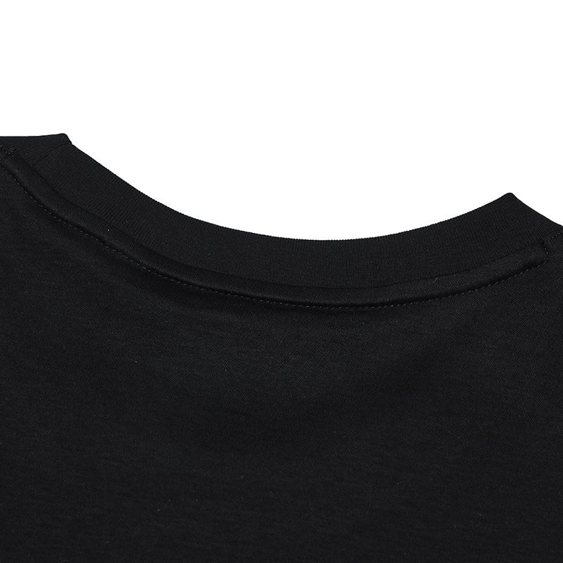 Fila Heritage Versatile Fashion Knit Short Sleeve T-Shirt Men Tops Black F11M528114F-BK