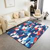 Erosebridal Outer Space Carpet 5x7 Universe Stars Moon Print Area Rug Planet Space Theme Indoor Floor Mat Cosmos Blue Decorative Rug for Boy