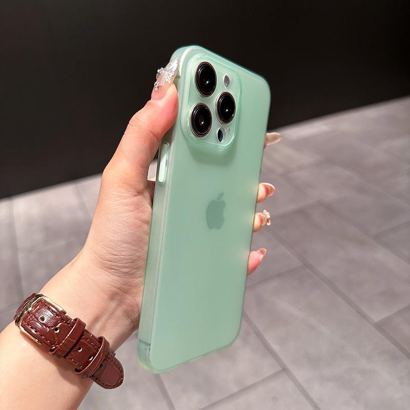 0.3mm Ultra Thin Matte Case For For Iphone 16 15 14 13 12 11 Pro Max Plus Mini Silicone Soft Candy Color Transparent Cover