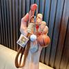 Keychain Sports Pendant with Braided Rope Metal Carabiner Mini Basketball Golf Clubs Charm Key Chain Bag Hanger Accessory