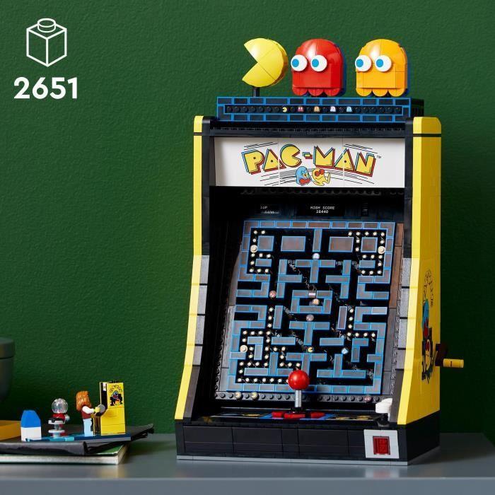LEGO 10323 Exclu Cdiscount Icons Jeu d’Arcade PAC-MAN, Maquette pour Adultes à Construire, Machine de Jeu avec des Personnages