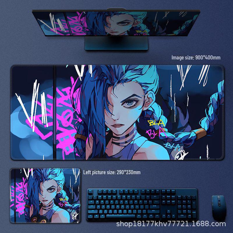 

Коврик для мыши Jinx Oversized - League of Legends E-sports Desk Pad 210*260mm, Jinx002