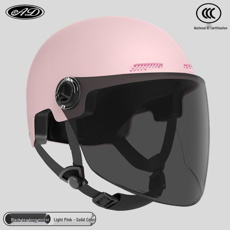Certified Electric Motorcycle Safety Helmet for Men & Women, Gray, All-Season, Sun Protection