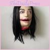 Halloween Horror Hanging Long Haired Female Ghost Head For Ghost Setup House