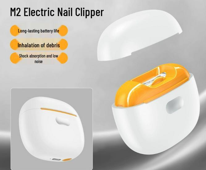 Compact Three-in-One Baby Nail Grinder: Automatic, Portable, Anti-Pinch Clippers