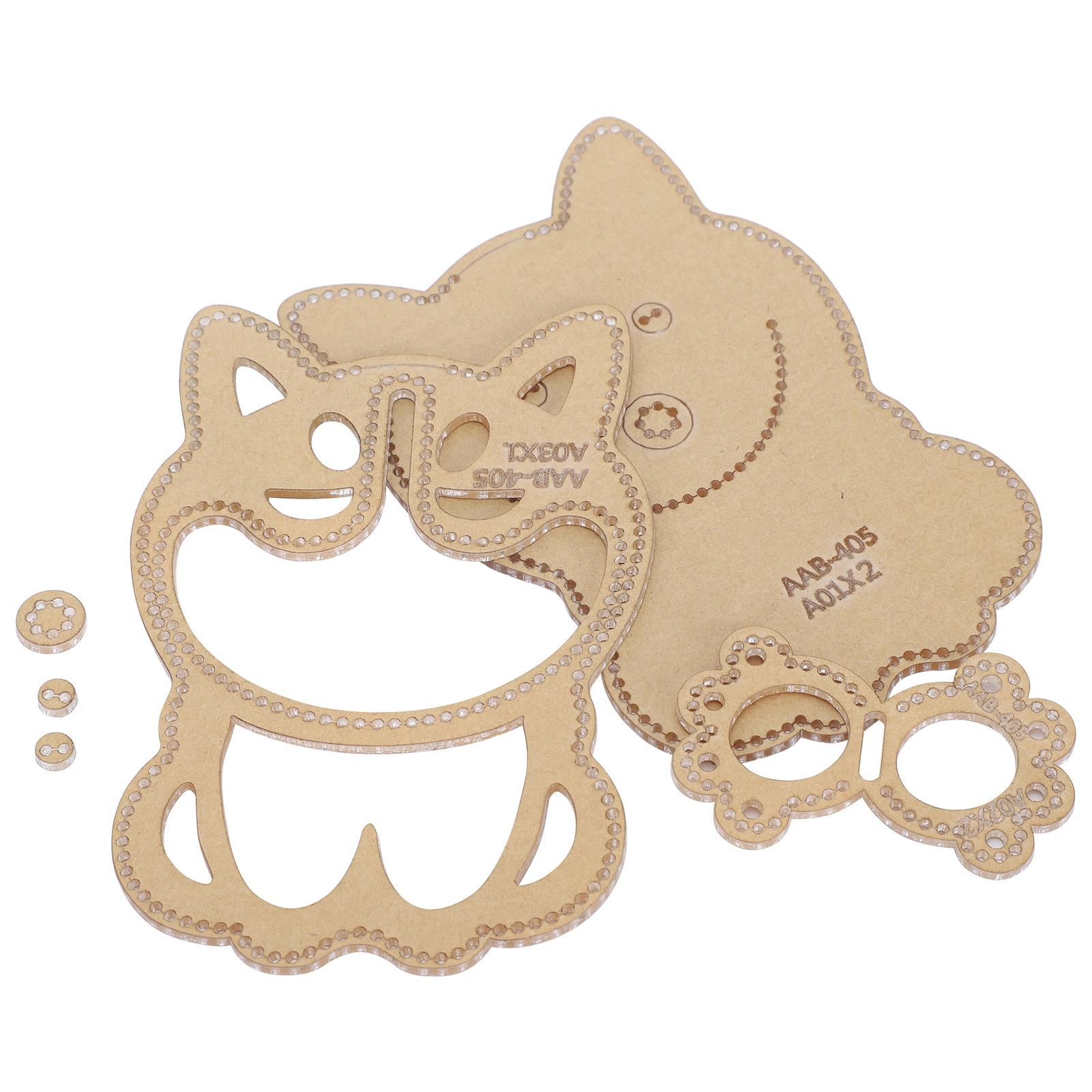 

6 шт. акриловый шаблон сделай сам кожаный шаблон форма Хаски ключница ручная работа инструменты для рукоделия