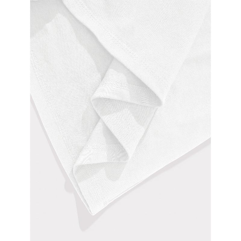 European Size Men's Summer Casual Round Neck Short Sleeve T-Shirt with Heart Pattern