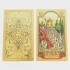 Russian Tarot Card Set: Gold Foil PVC, Waterproof with Hot Stamping & Instruction Manual